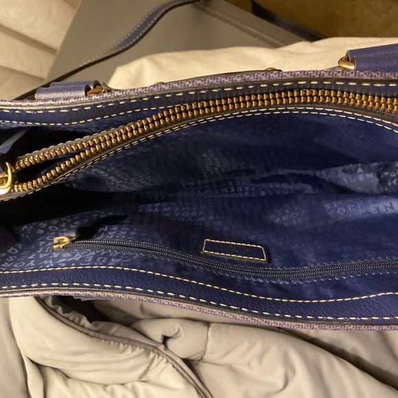 Kate Spade Navy and White Striped Satchel - Picture 10 of 12